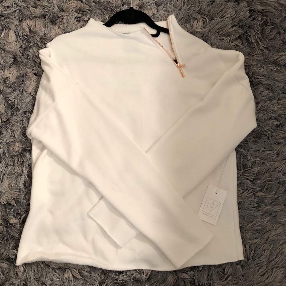 Zipped neck sweater
